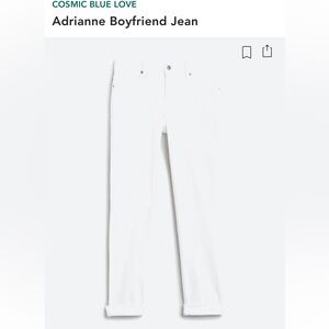 🤍 COSMIC BLUE LOVE White Boyfriend Jean | Sz 25 | 2